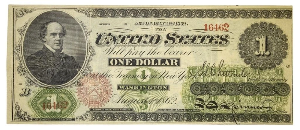 VF-30 Series 1862 Legal Tender $1