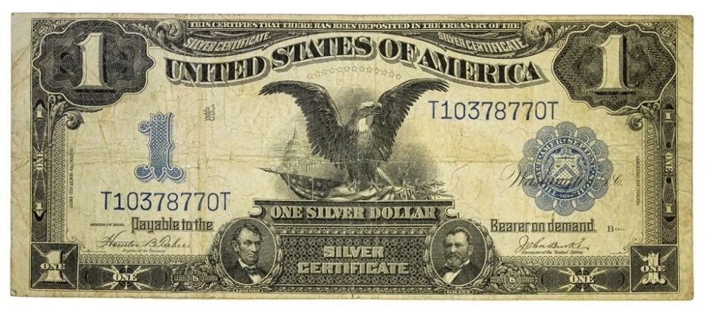 Fine Series 1899 Black Eagle $1