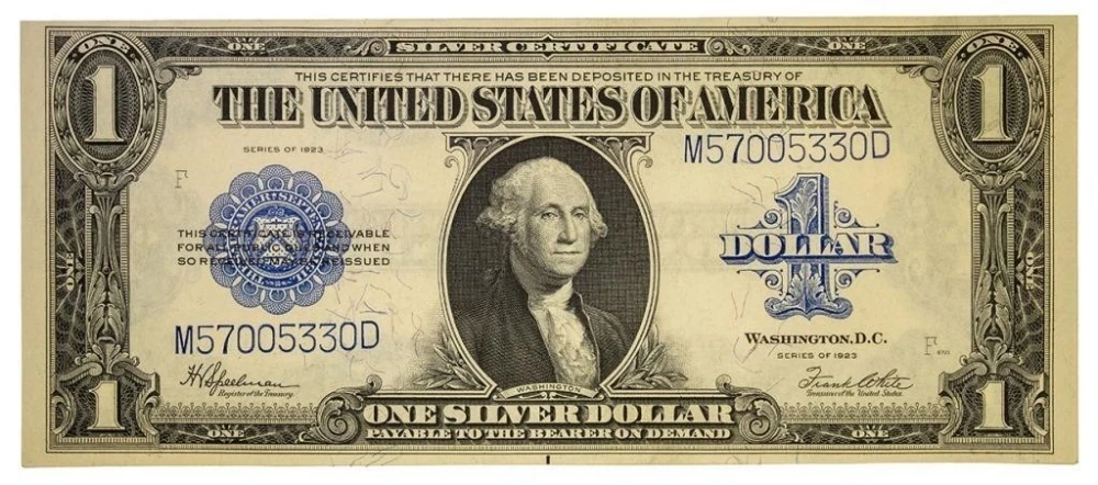 Crisp UNC 1923 Silver Certificate $1