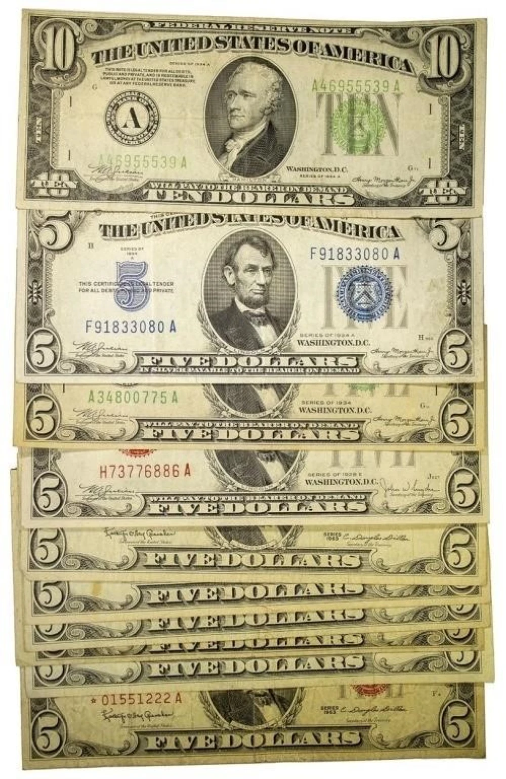 Early Small Size Currency Lot