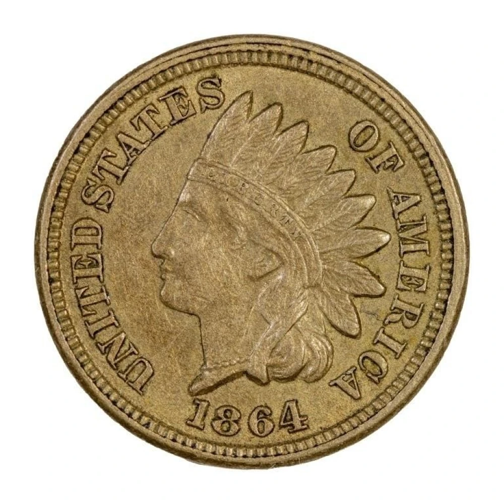 AU-50 1864 CN Indian Cent