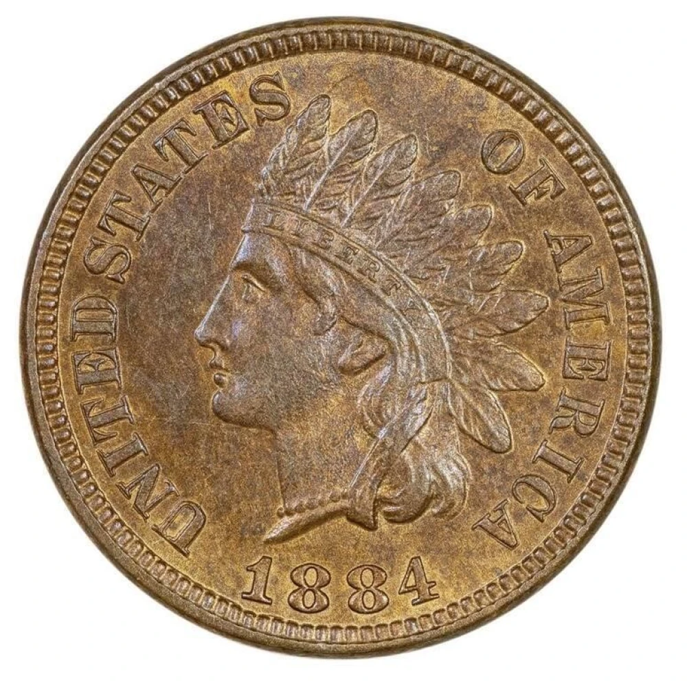 Choice BU-63 RB 1884 Indian Cent