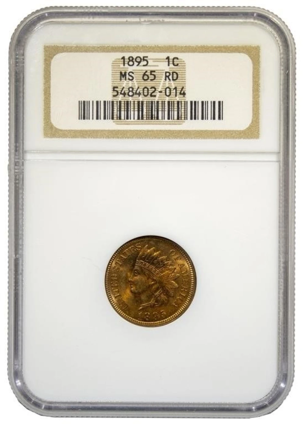 NGC MS-65 Red 1895 Indian Cent