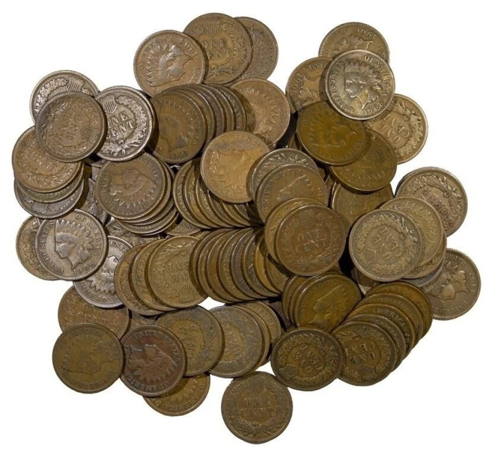 110 pcs 1906 & 1907 Indian Cents