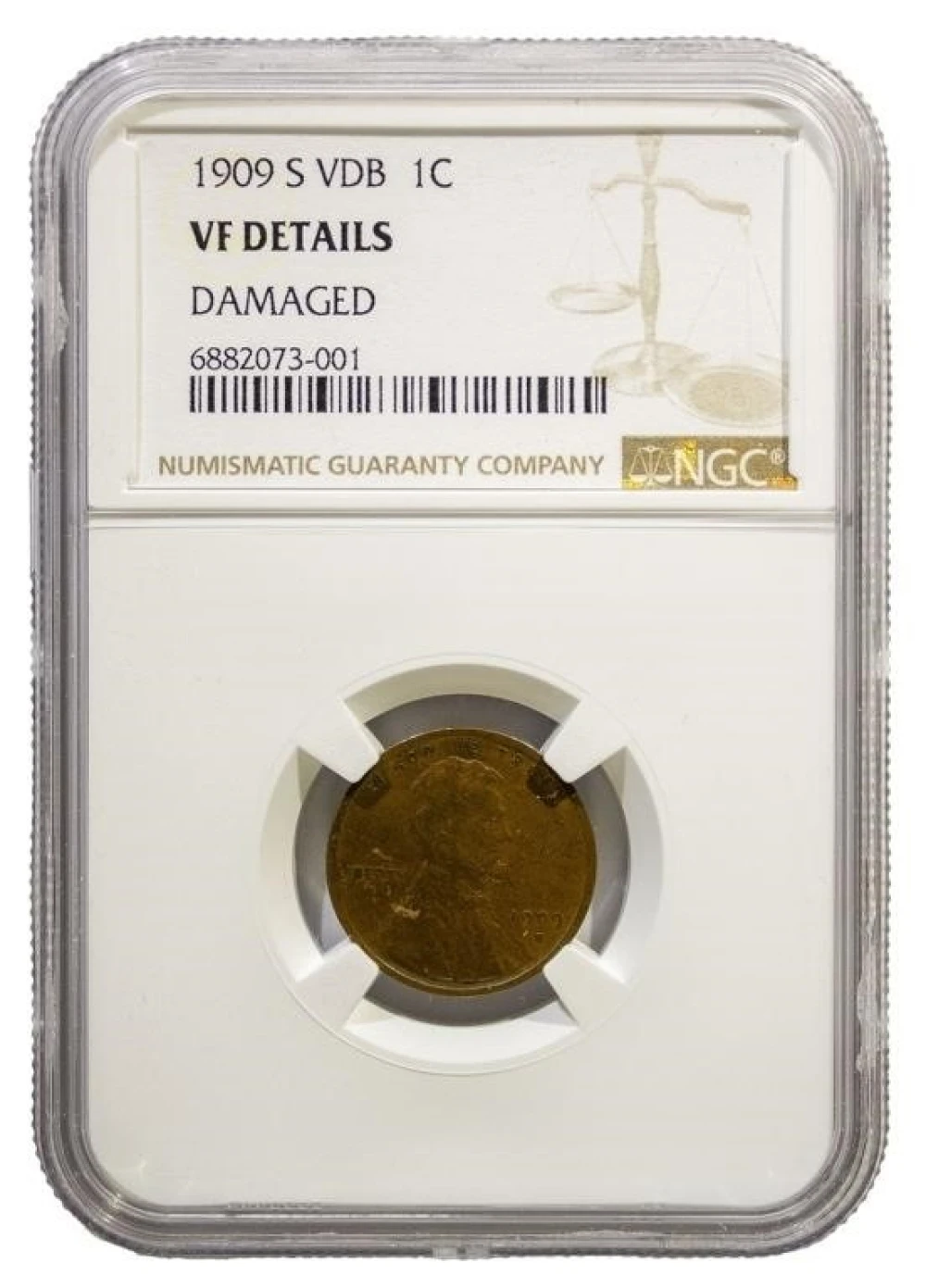 NGC VF Details 1909-S V.D.B. Cent