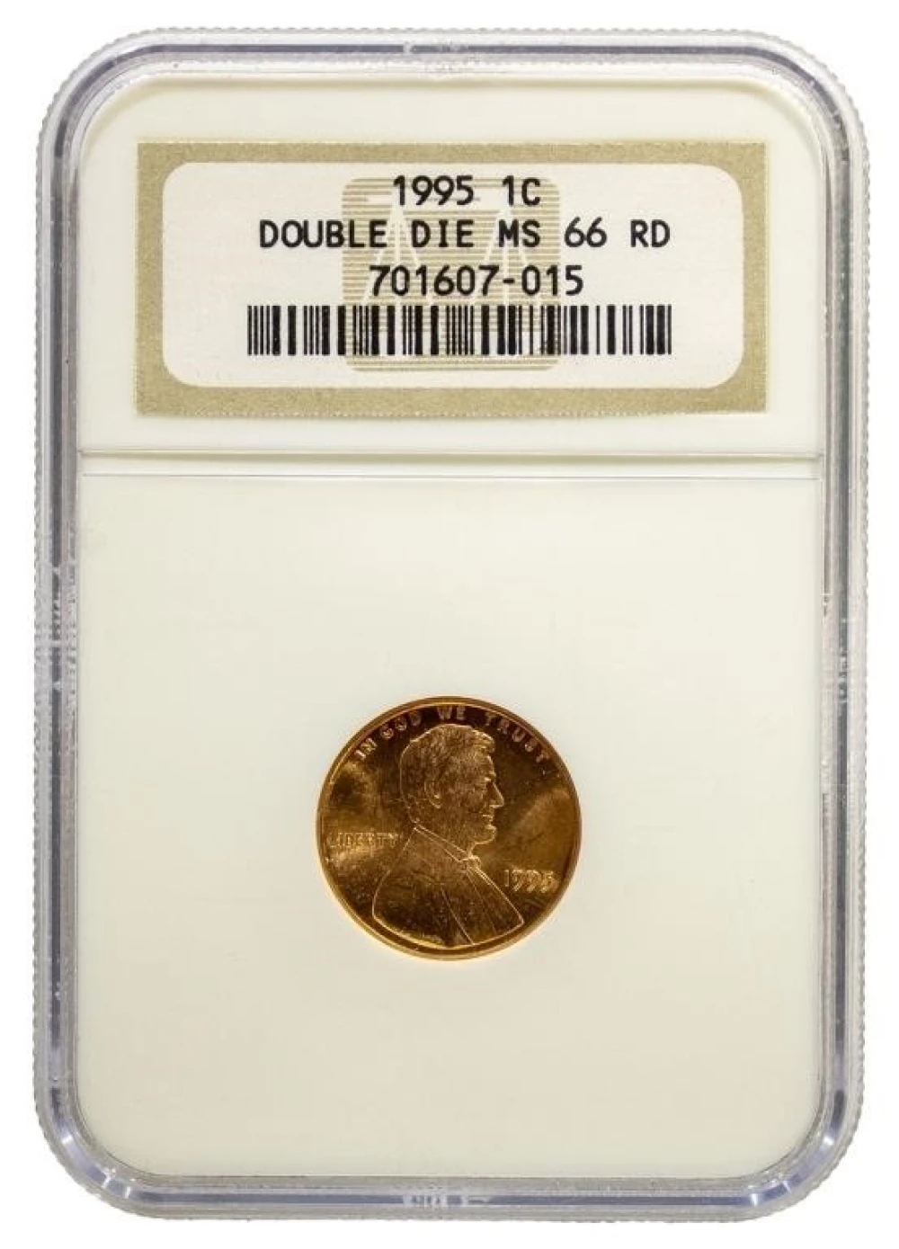 NGC MS-66 Red 1995 Double Die Cent