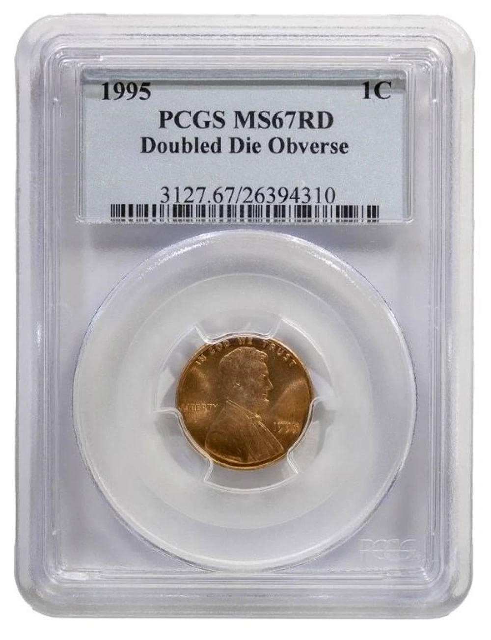 PCGS MS-67 Red 1995 Double Die Cent