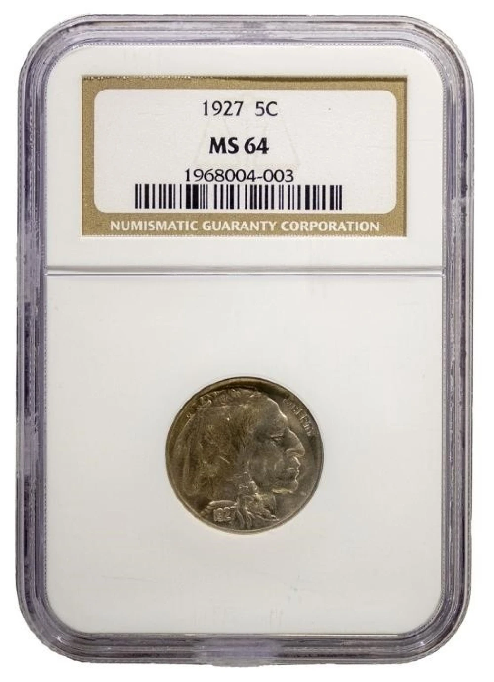 NGC MS-64 1927 Buffalo Nickel