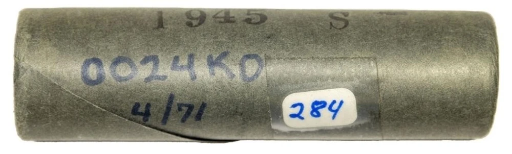 Bank Wrapped UNC Roll 1945-S Nickels