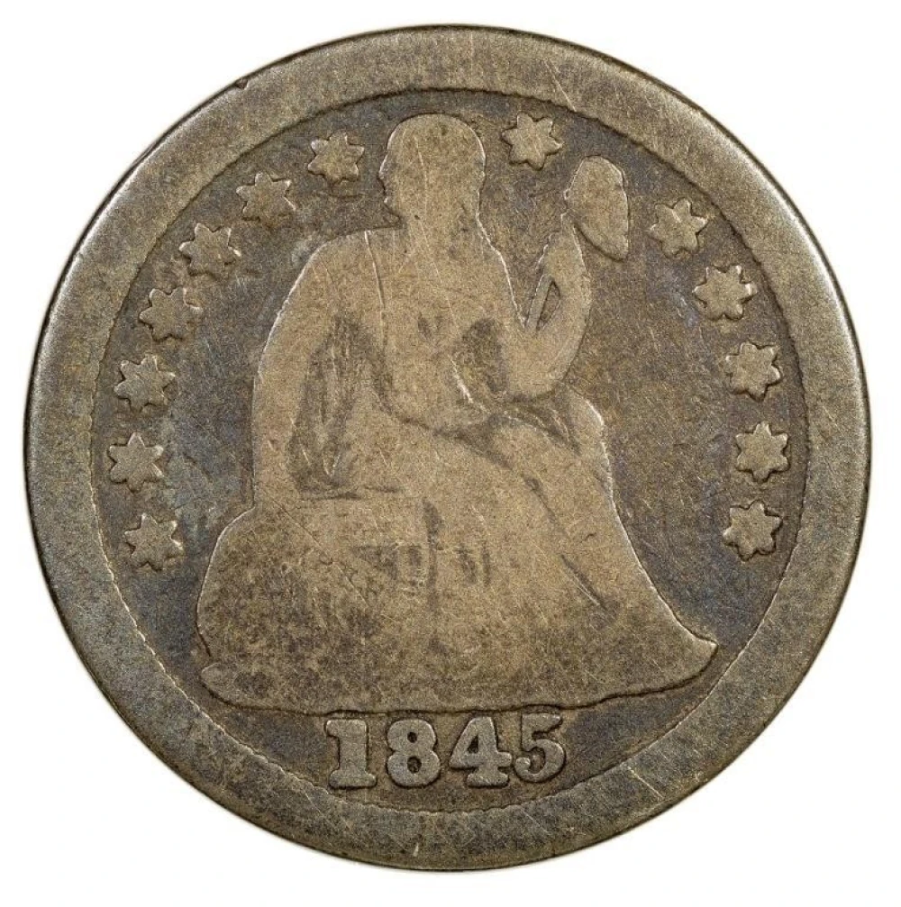 VG-8 1845-O Key Date Dime