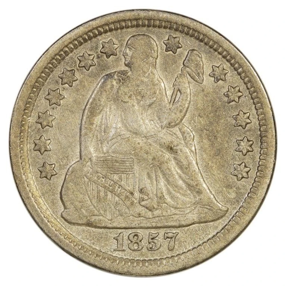 EF-45 1857 Dime