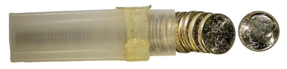 1954-D BU Roosevelt Dime Roll