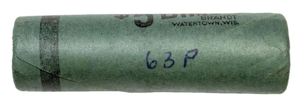 Bank Wrapped Roll of 1963 Roosevelt Dimes