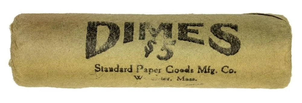 Bank Wrapped Roll of Silver Roosevelts