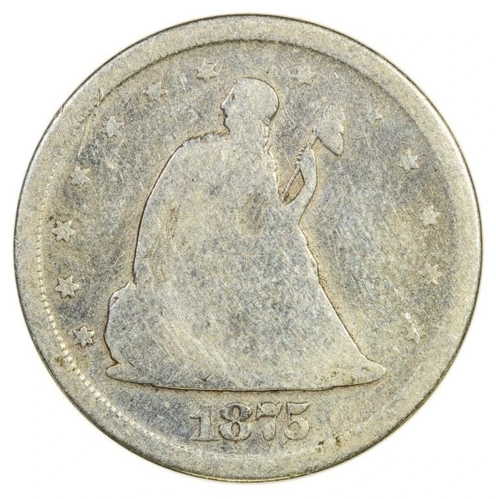 VG Details 1875-S Twenty-Cents