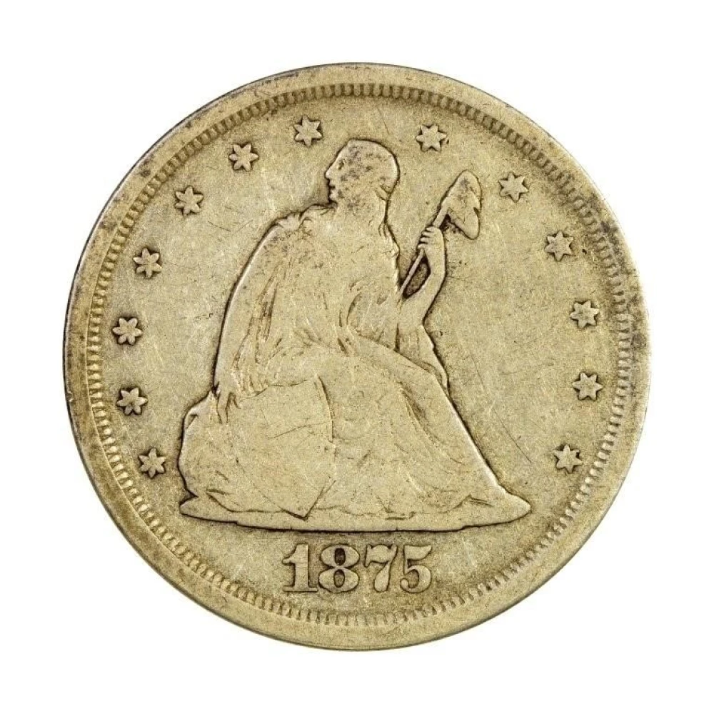 F-12 1875-S Twenty-Cents