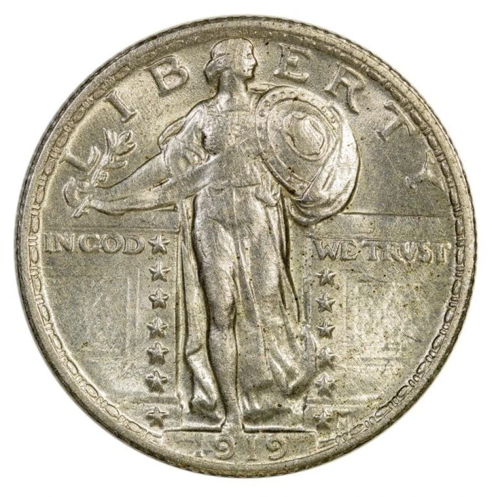 MS-60 or Finer 1919 Quarter