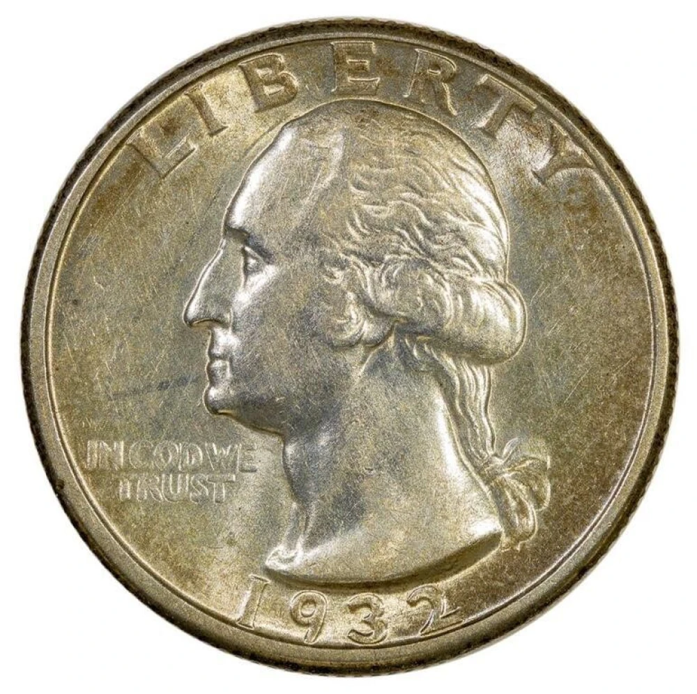 Choice AU-58 1932-D Washington Quarter