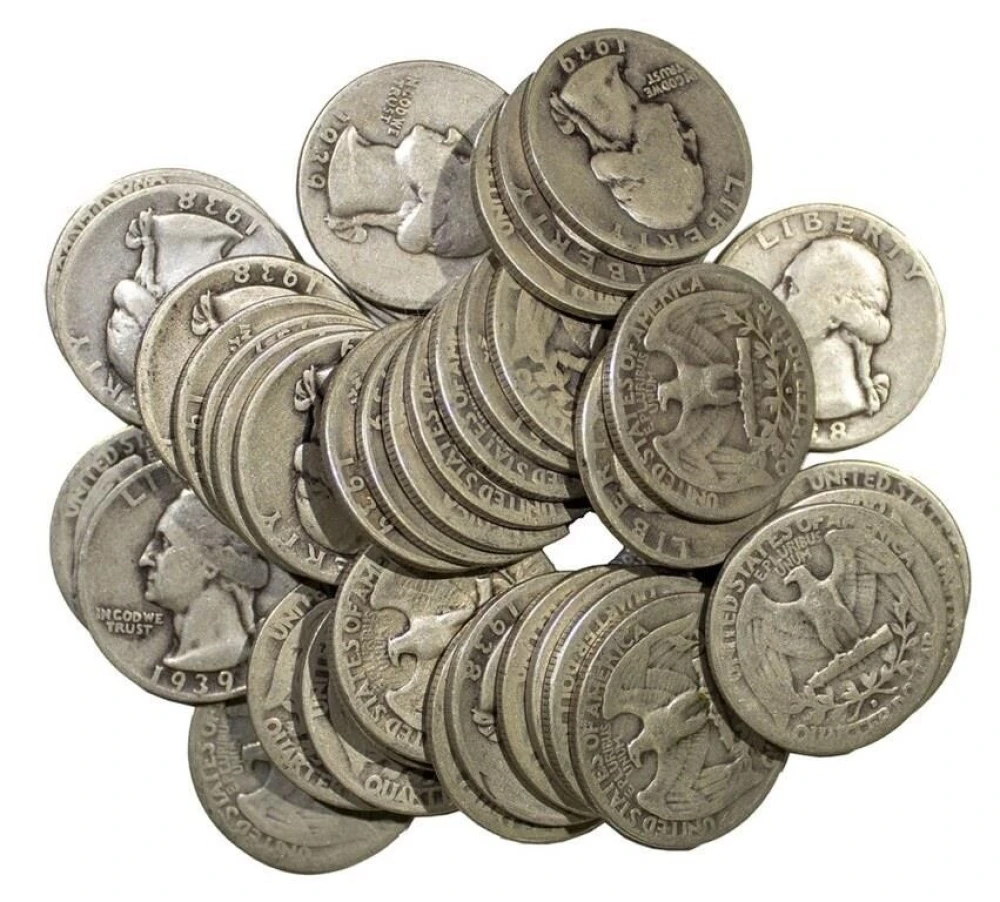 Roll of 1930's Washington Quarter Rolls