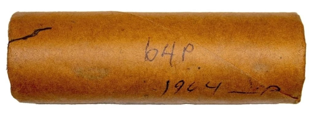 Bank Wrapped Roll of 1964 Washington Quarters