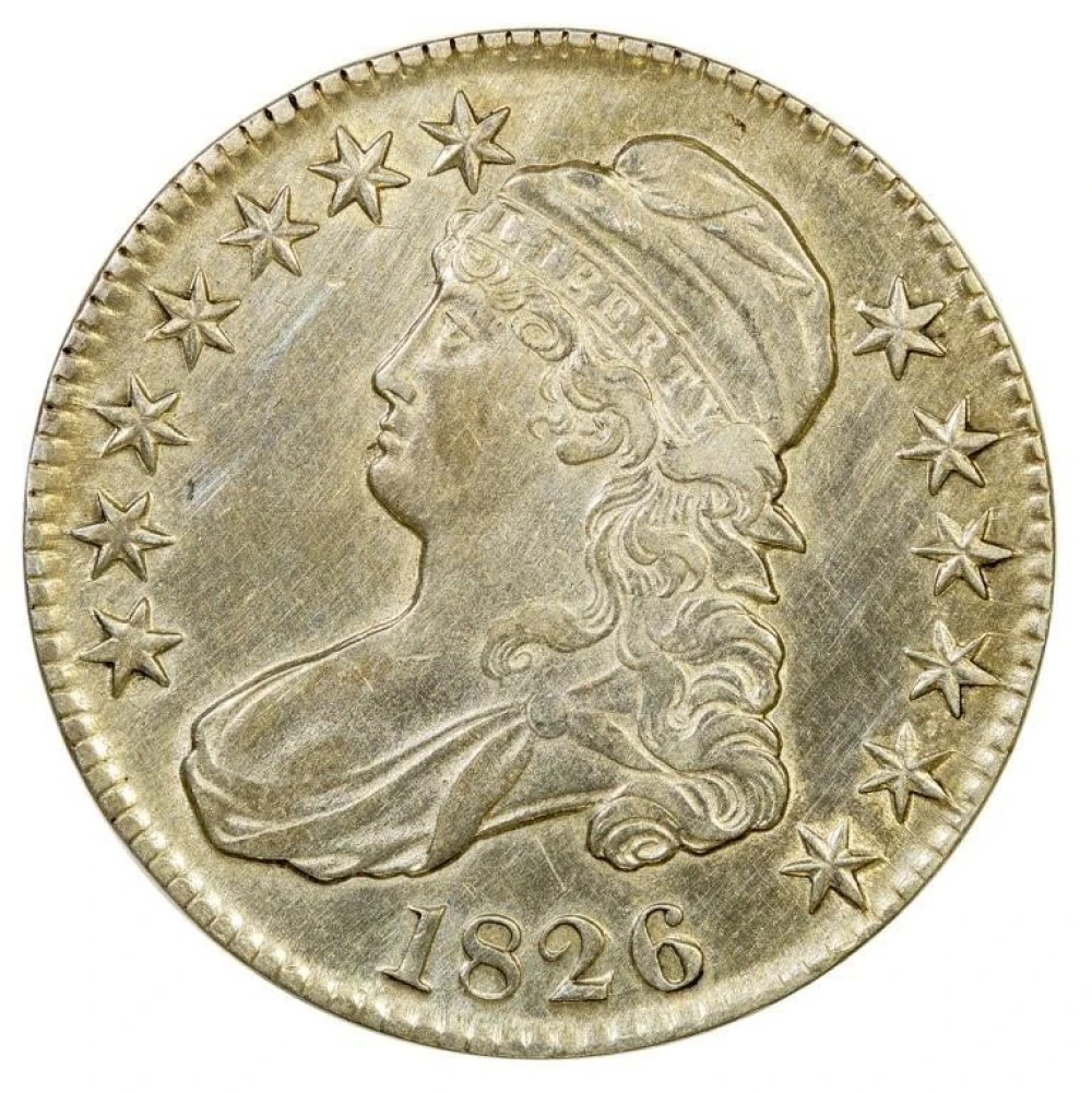 EF-45 Details 1826 Bust Half Dollar