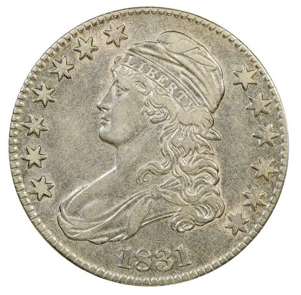 EF-45 Details 1831 Bust Half Dollar