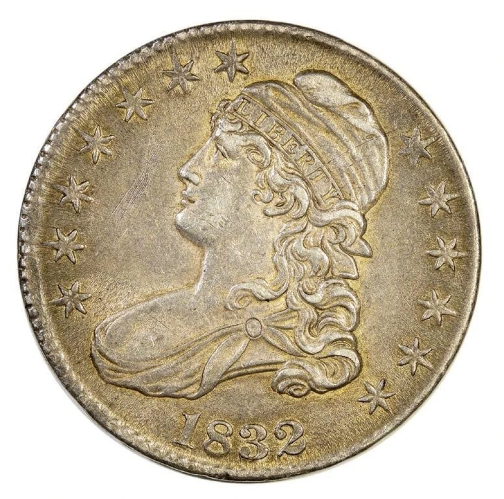 AU-58 1832 Bust Half Dollar