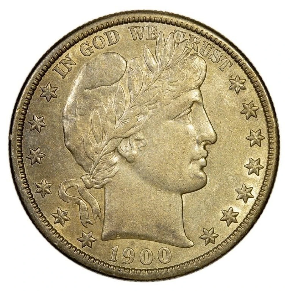 AU-50 1900-S Half Dollar