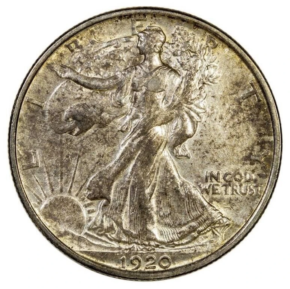 AU+ Details 1920 Half Dollar