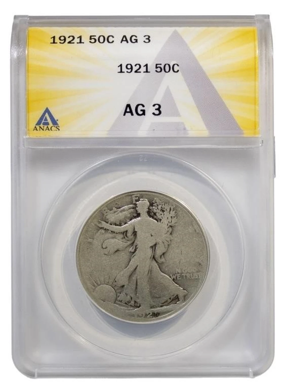 ANACS AG-3 1921 Half Dollar