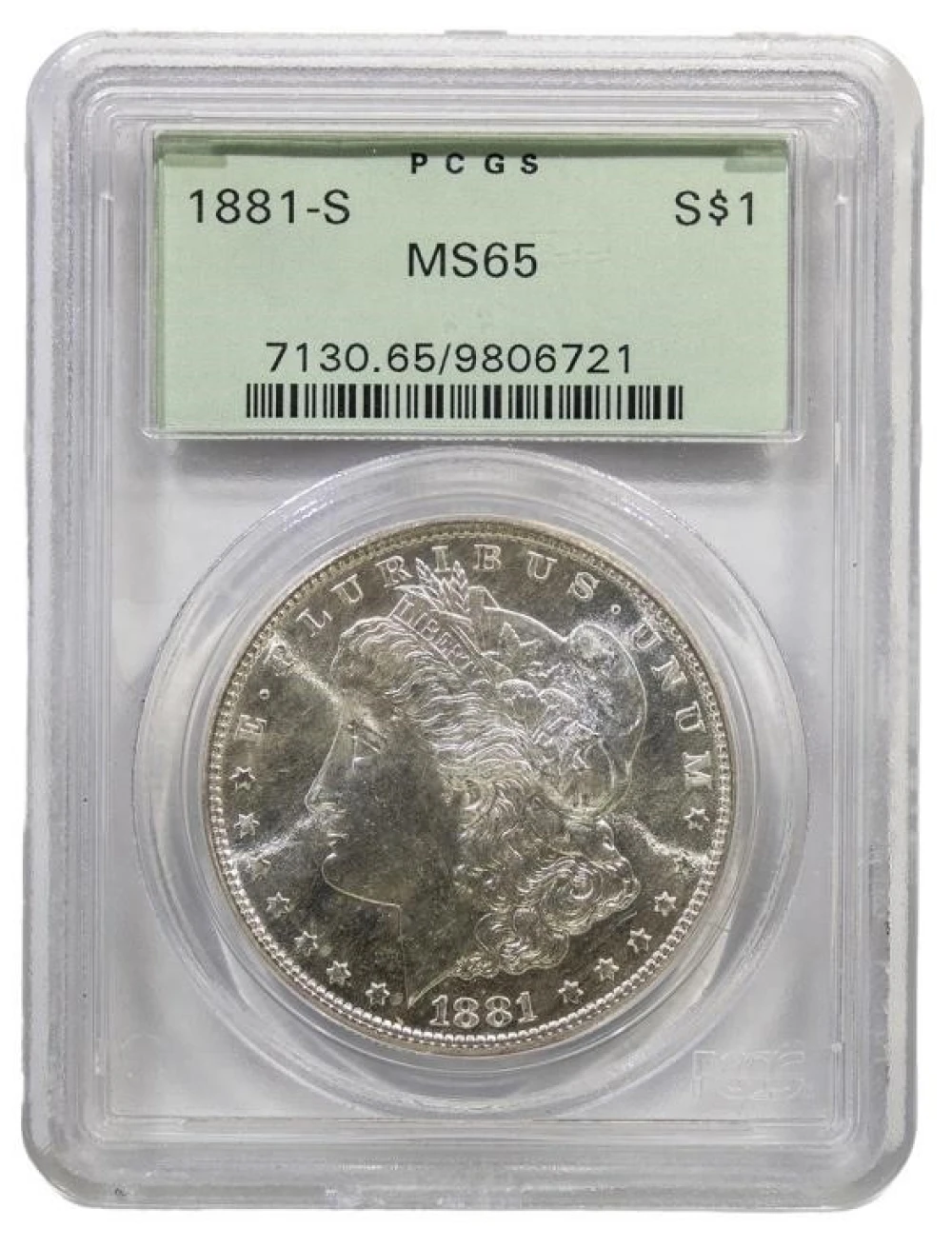 PCGS MS-65 1881-S Morgan Dollar