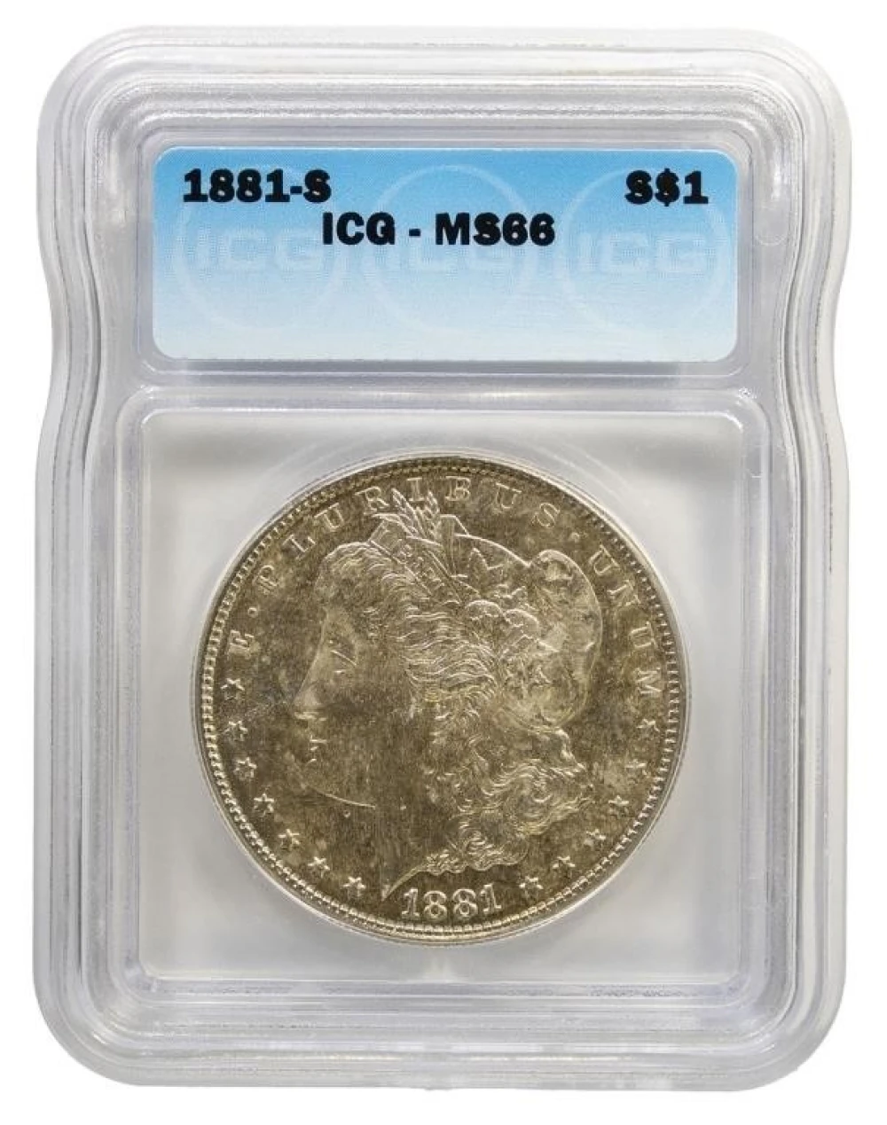 ICG MS-66 1881-S Morgan $1