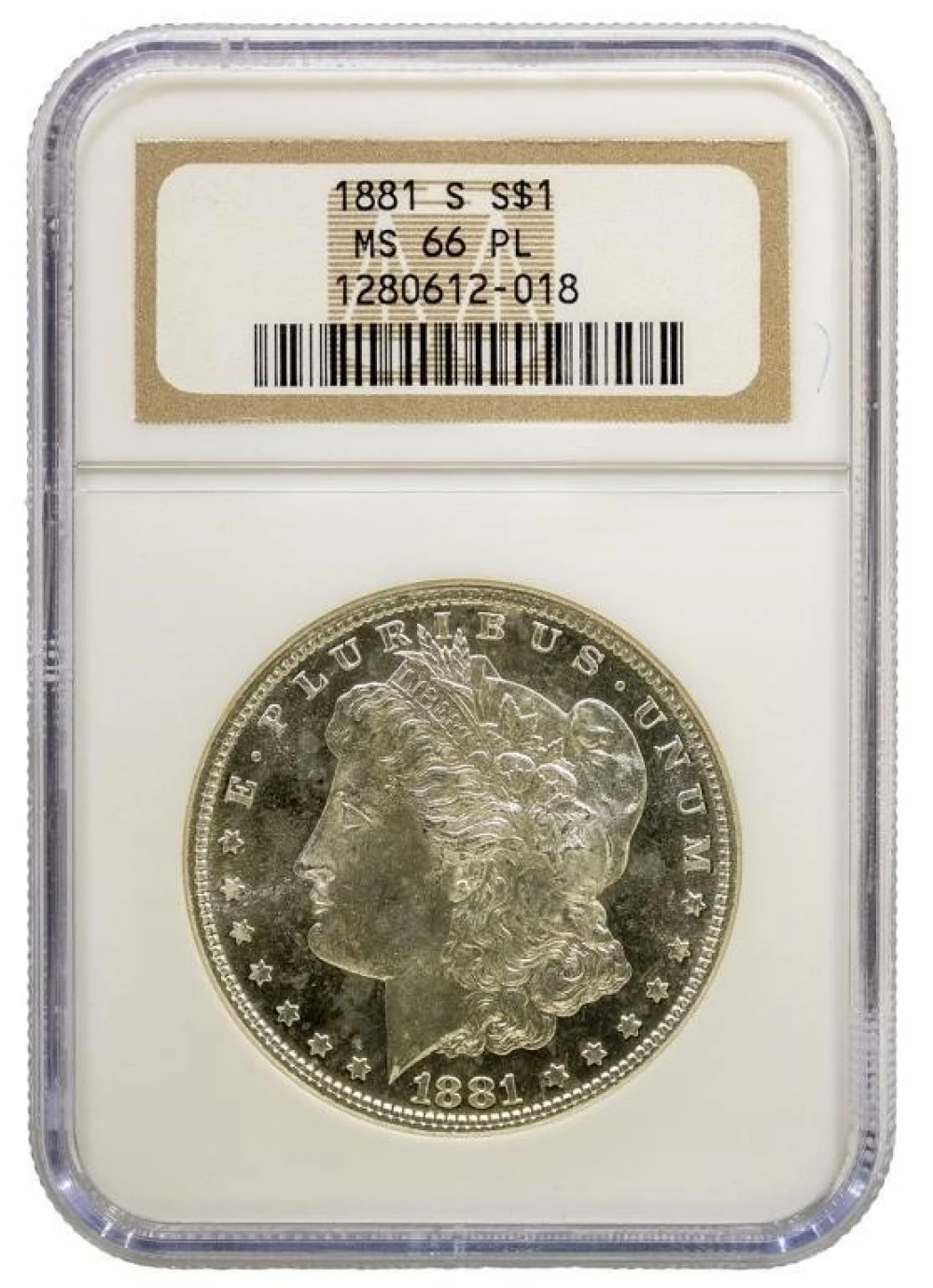 NGC MS-66 PL 1881-S Morgan Dollar