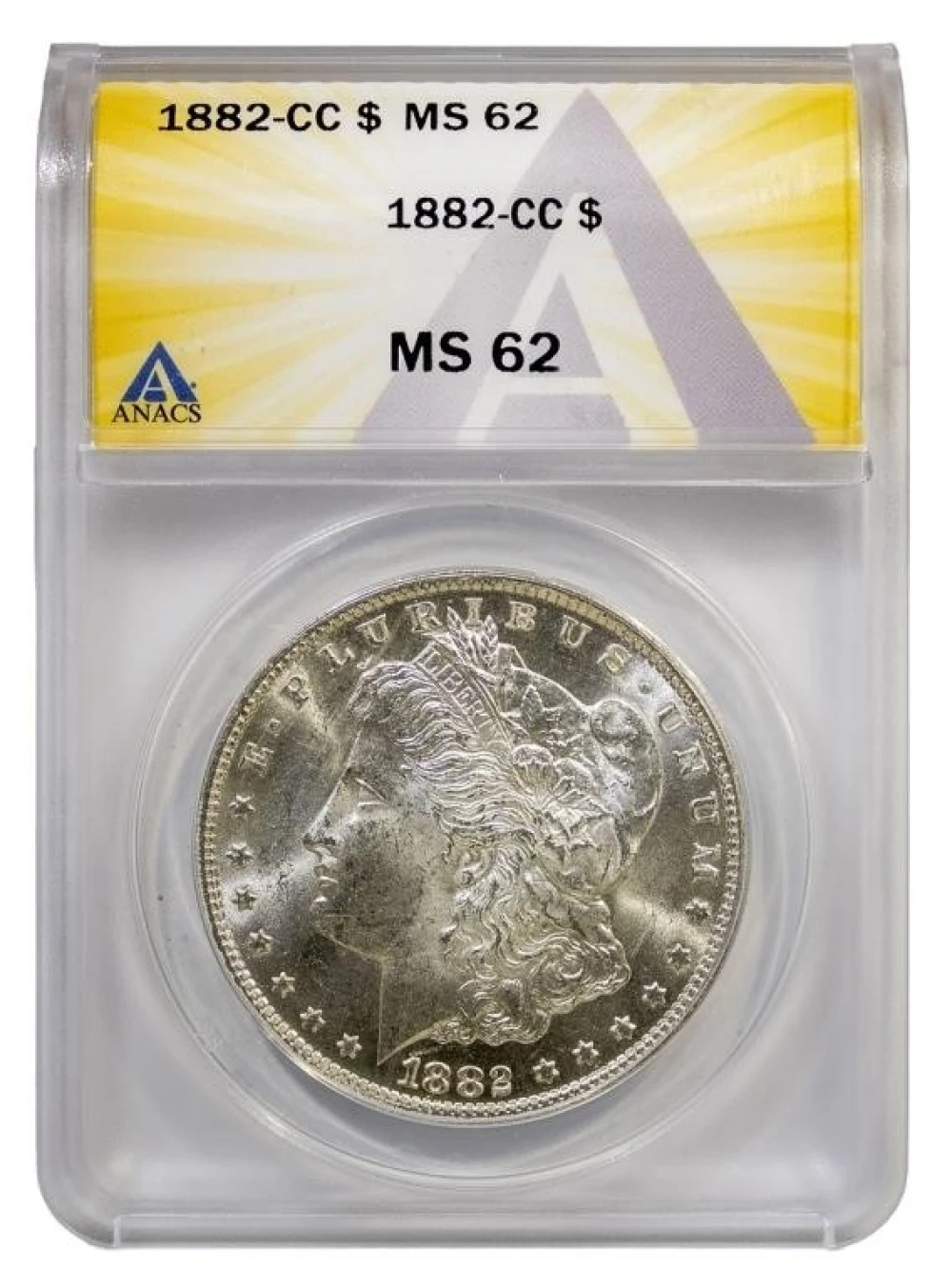 ANACS MS-62 1882-CC Morgan Dollar