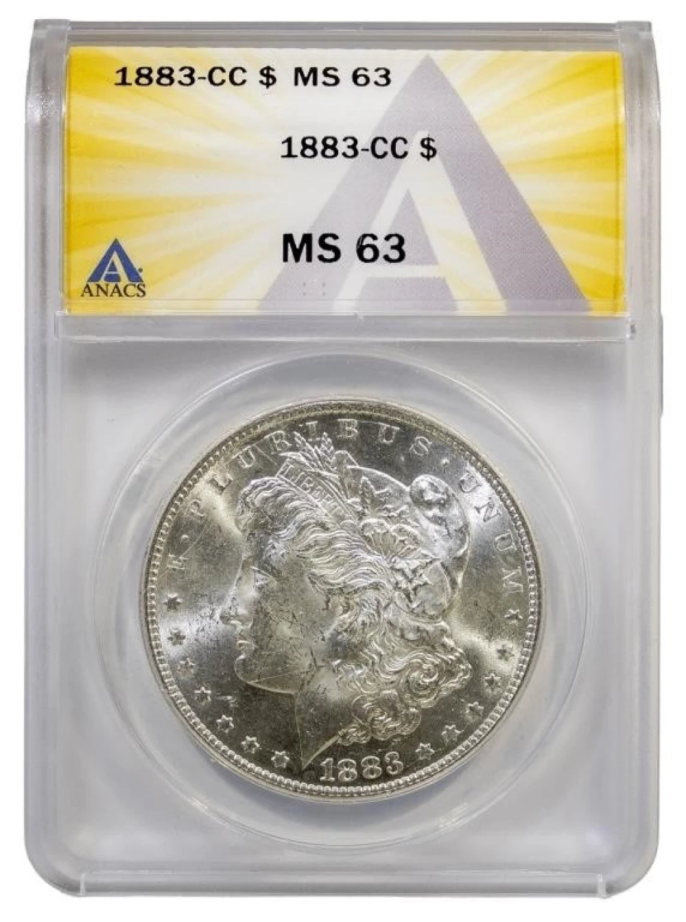 ANACS MS-63 1883-CC Morgan $1