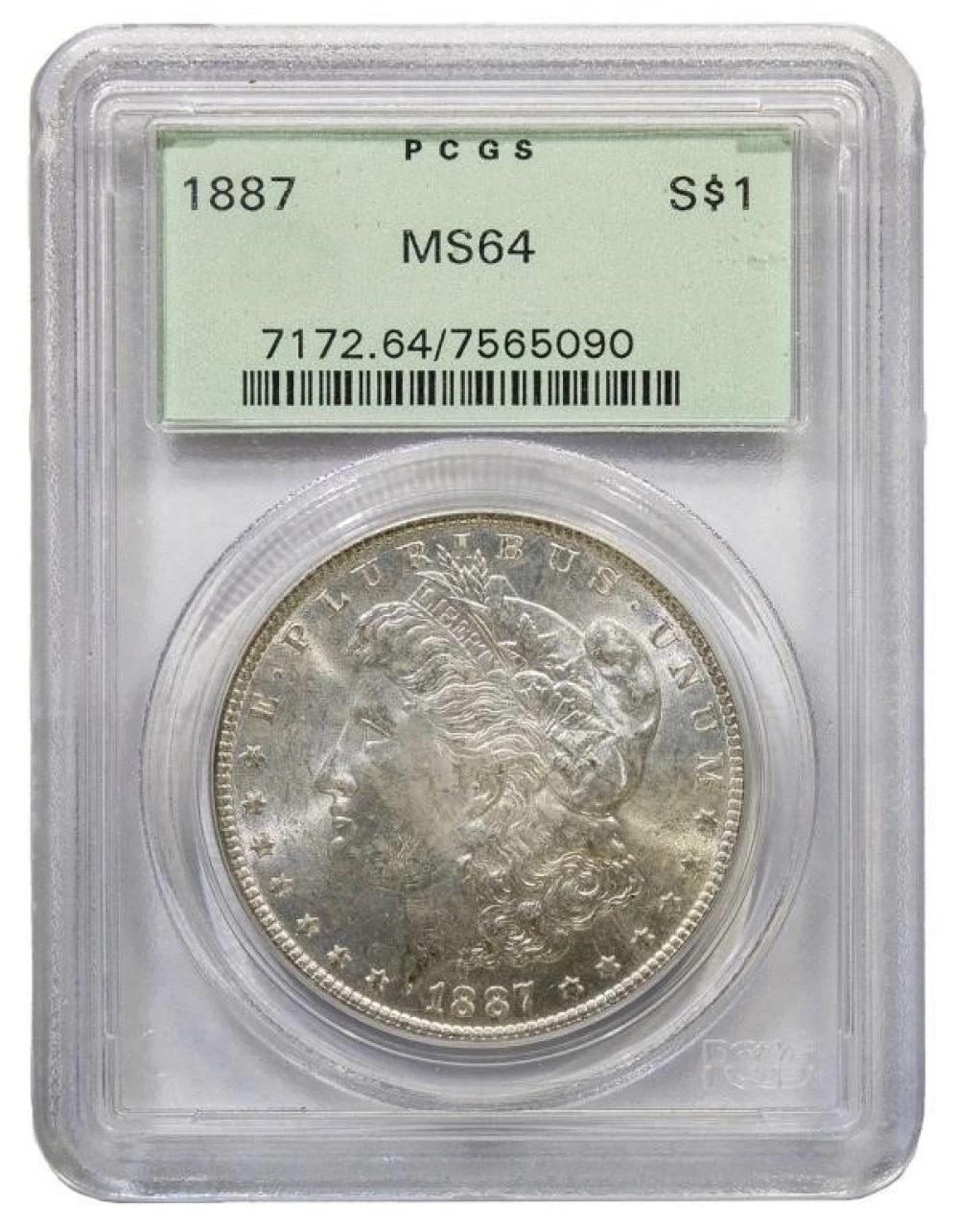 PCGS MS-64 1887 Morgan Dollar