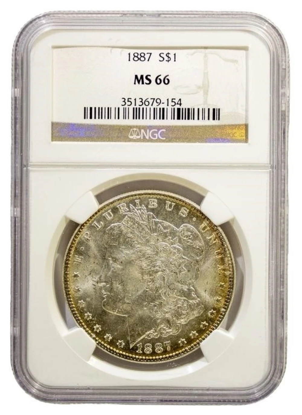 NGC MS-66 1887 Morgan Dollar