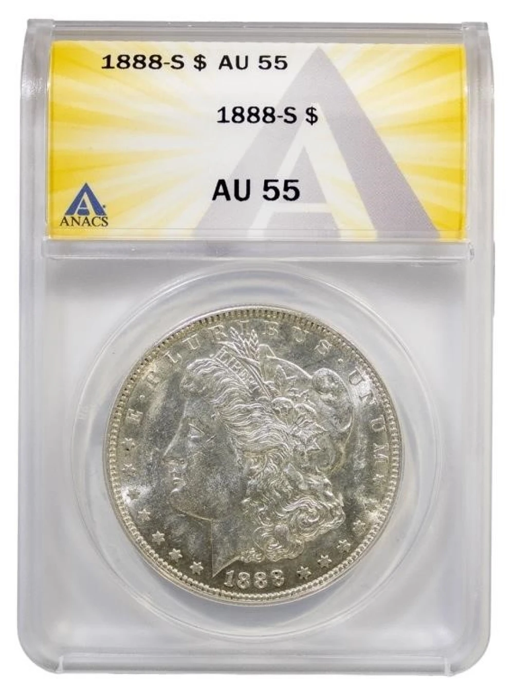 ANACS AU-55 1888-S Morgan Dollar