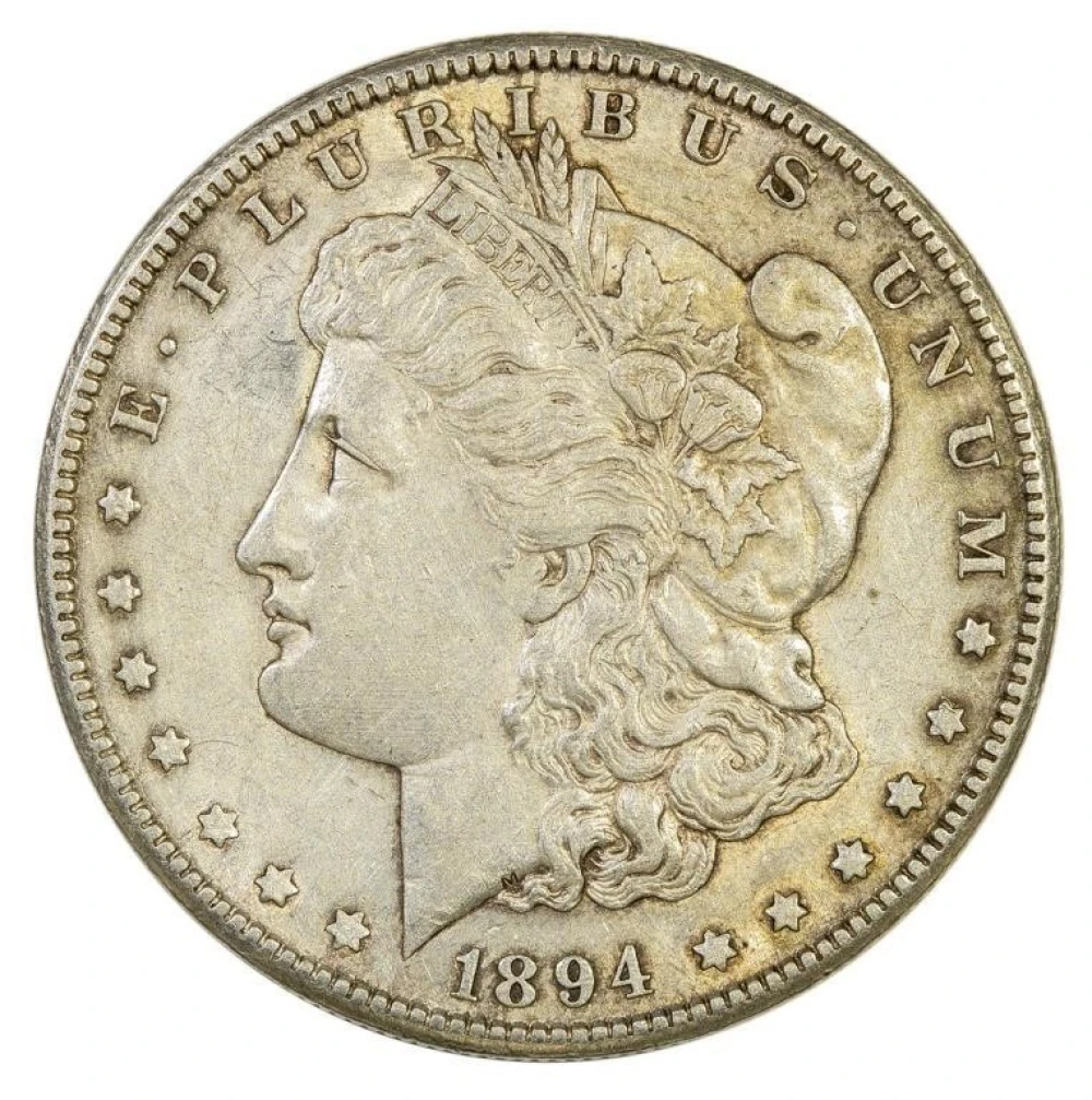 AU Details 1894-S Morgan Dollar