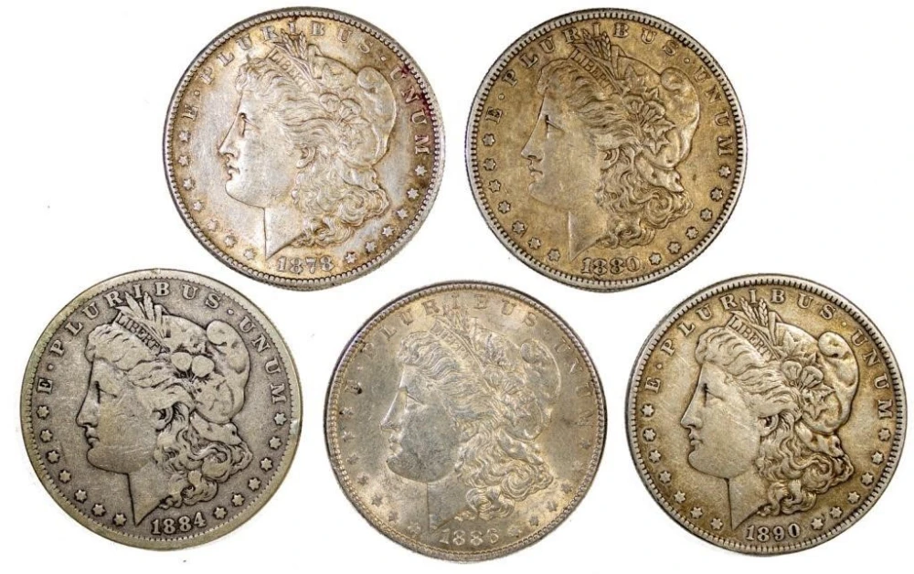 5 Different Morgan Dollars