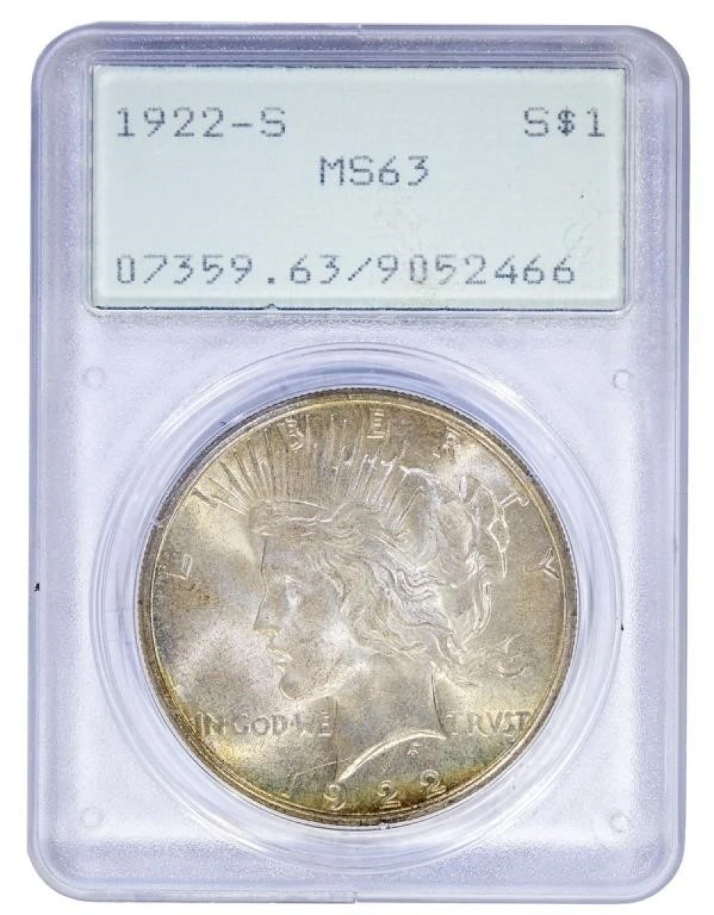 PCGS MS-63 1922-S Peace $1
