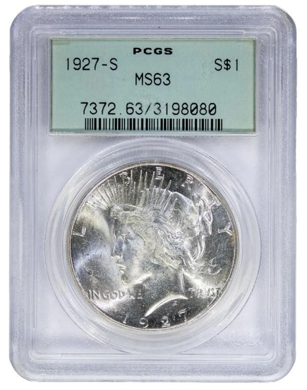 PCGS MS-63 1927-S Peace $1