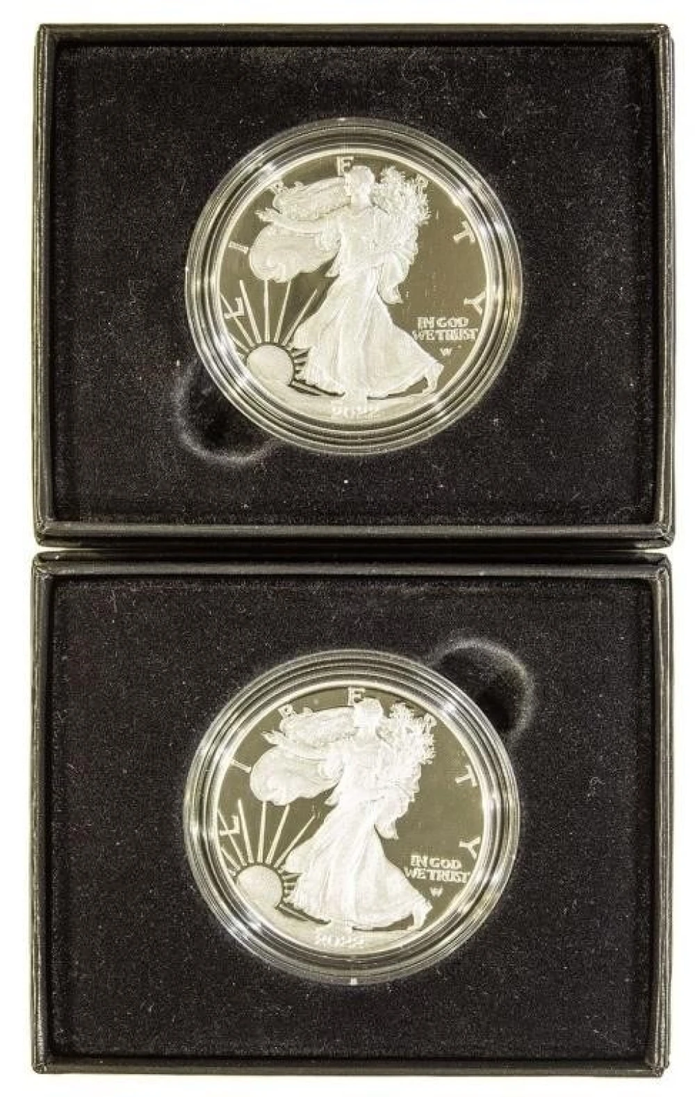 Pair of 2022-W Proof Silver Eagles
