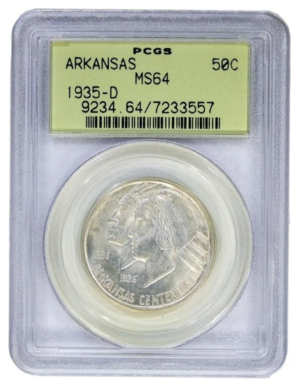 PCGS MS-64 1935-D Arkansas Half Dollar