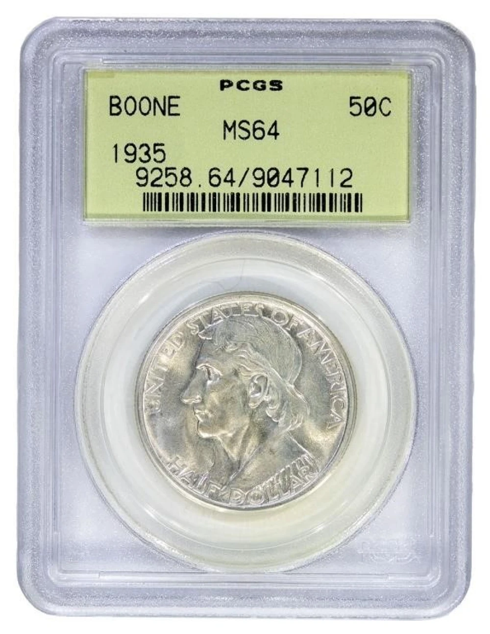 PCGS MS-64 1935 Boone Half Dollar