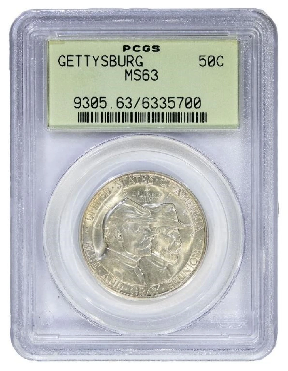 PCGS MS-63 1936 Gettysburg Half Dollar