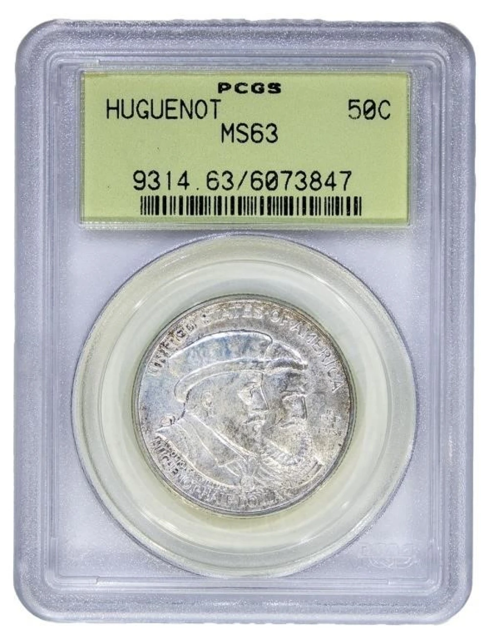PCGS MS-63 1924 Huguenot Half Dollar