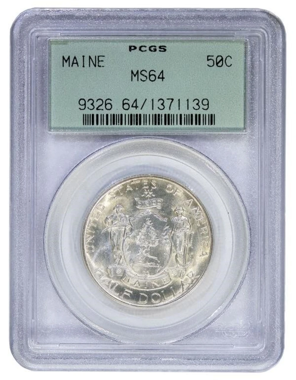PCGS MS-64 1920 Maine Half Dollar