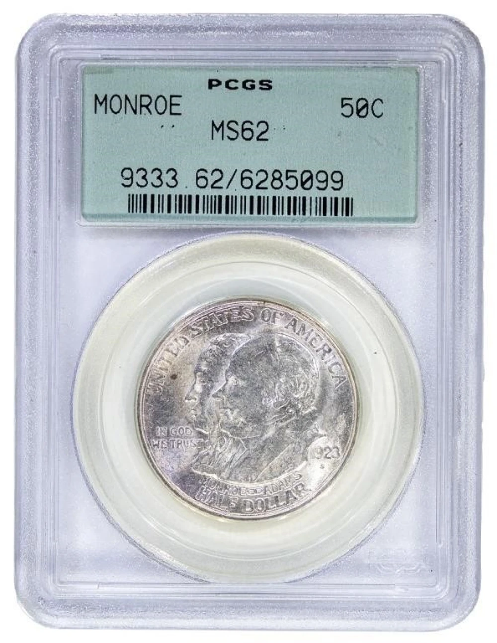 PCGS MS-62 1923-S Monroe Doctrine Half Dollar