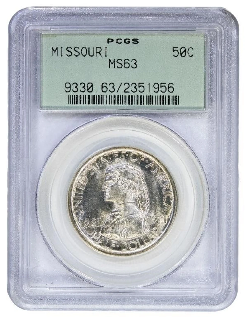 PCGS MS-63 1921 Missouri Half Dollar